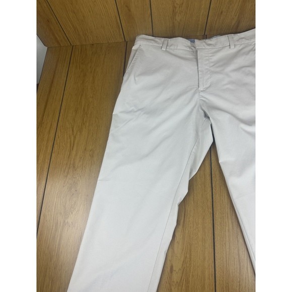 Skechers Go Golf Pants Mens Size 35 Light Beige Khaki Flat Front Pockets - Picture 5 of 16